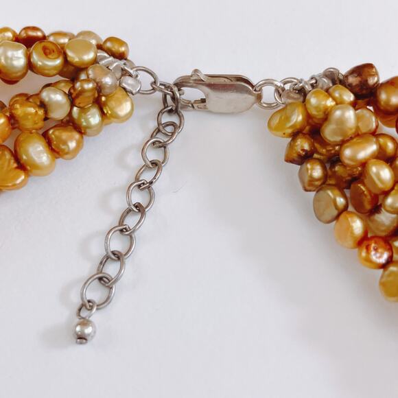 Silpada N1366 Pearl Necklace Multi Strand Freshwater 925 Boho Jewelry - Picture 7 of 10